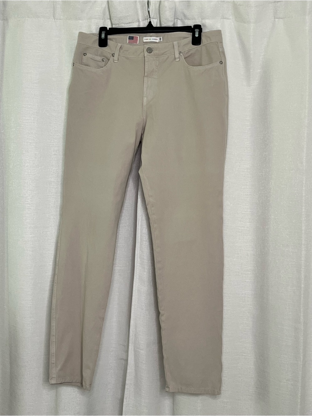 Women’s Fabrizio Gianni  Slim Stretch Jeans/Pants - Beige Size 12